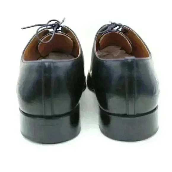 John Fluevog Twin Turbines 104 Prince St Men's Black Leather Oxford Shoe Sz M7.5 - Picture 6 of 12